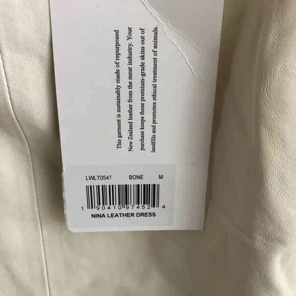 Frame Nina Puff Sleeve Leather Mini Dress (Size Medium) NWT - Picture 15 of 15